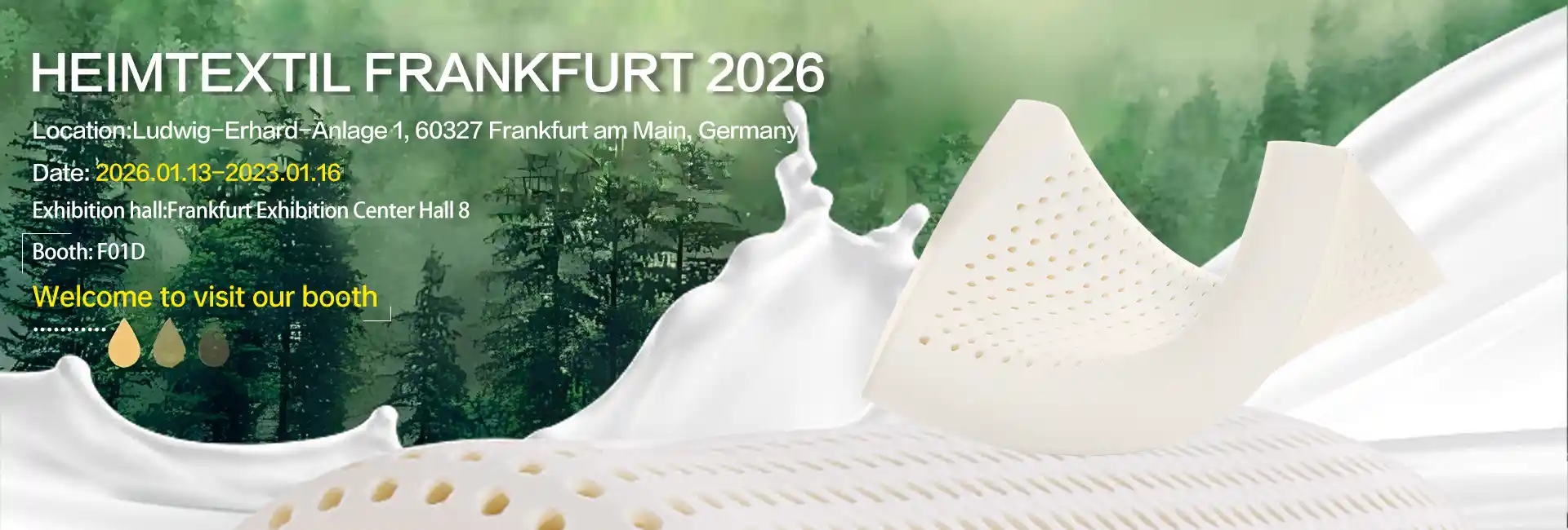 Ji bo Pêşangeha Tekstîlê ya Navnetewî ya Mal û Bazirganî ya 2026-an amade ne? Serdana Jiasheng Latex li F01D
